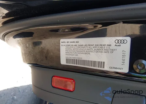 2024 Audi A5 Sportback Premium 45 Tfsi S Line Quattro S Tronic z USA, uszkodzony, nr VIN WAUDACF56RA100370